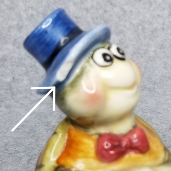 Vintage Mr&Mrs Turtle Top‎ Hat Salt and Pepper Shakers Set - Picture 11 of 14